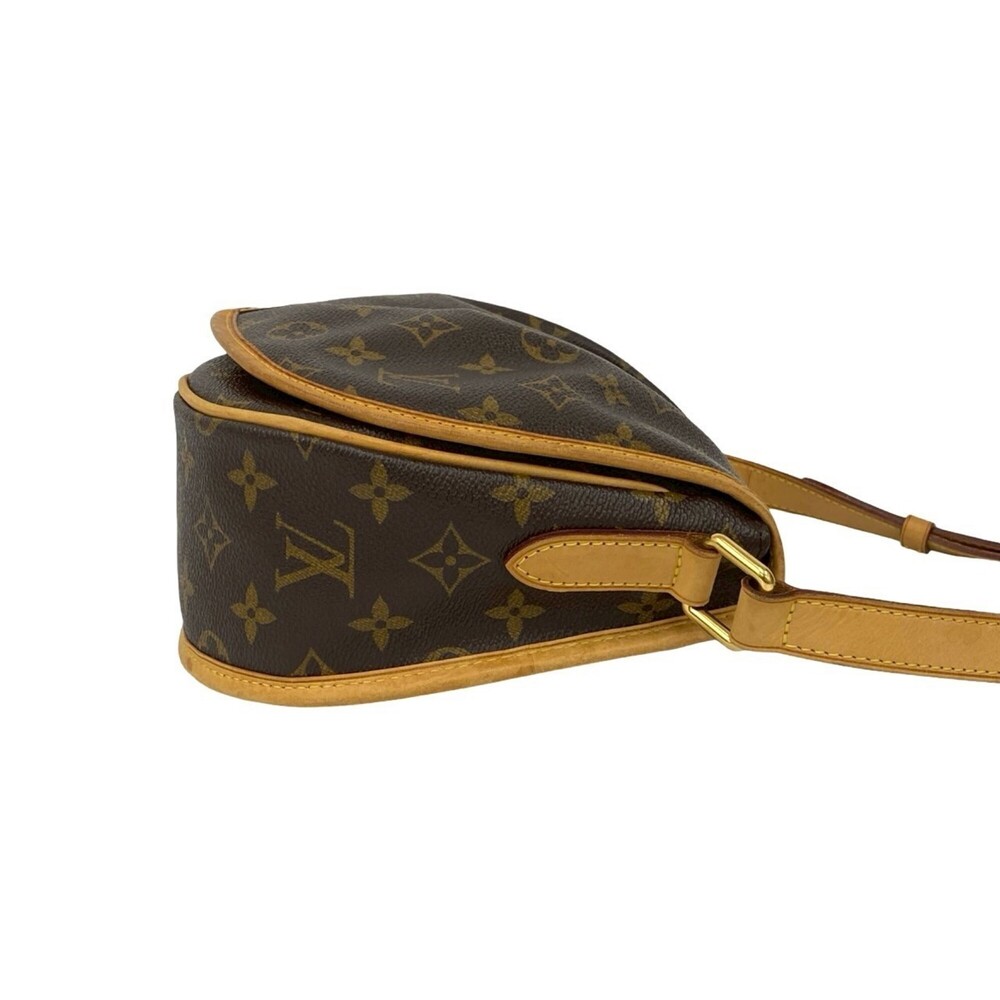 LOUIS VUITTON Authentic Brown Monogram Leather Pochette Shoulder Bag - Picture 6 of 10